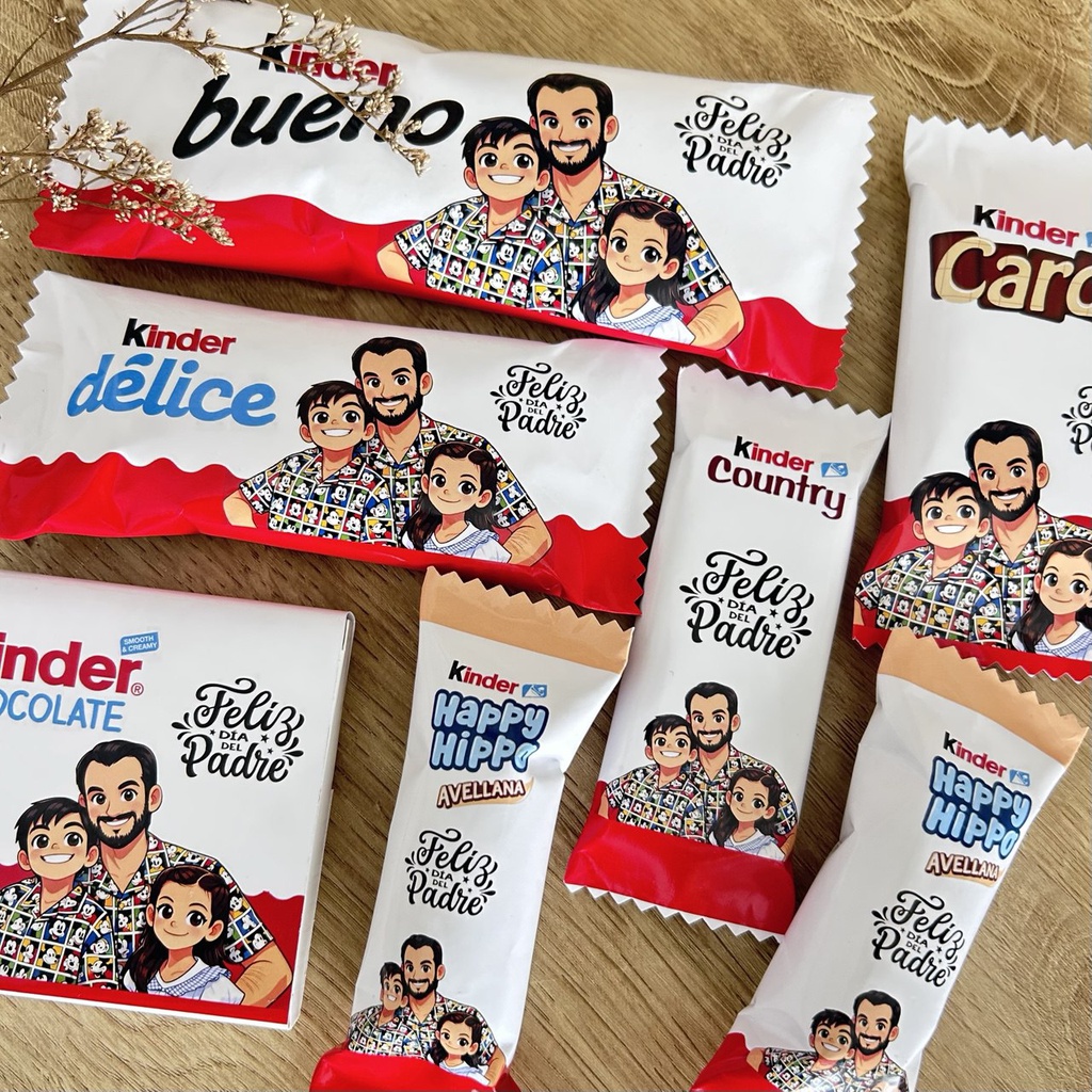 Cajita Kinder personalizada