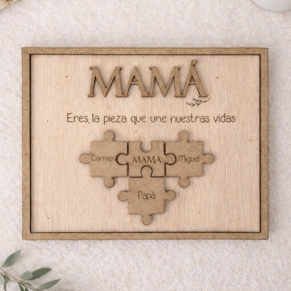 Cuadro puzzle mamá
