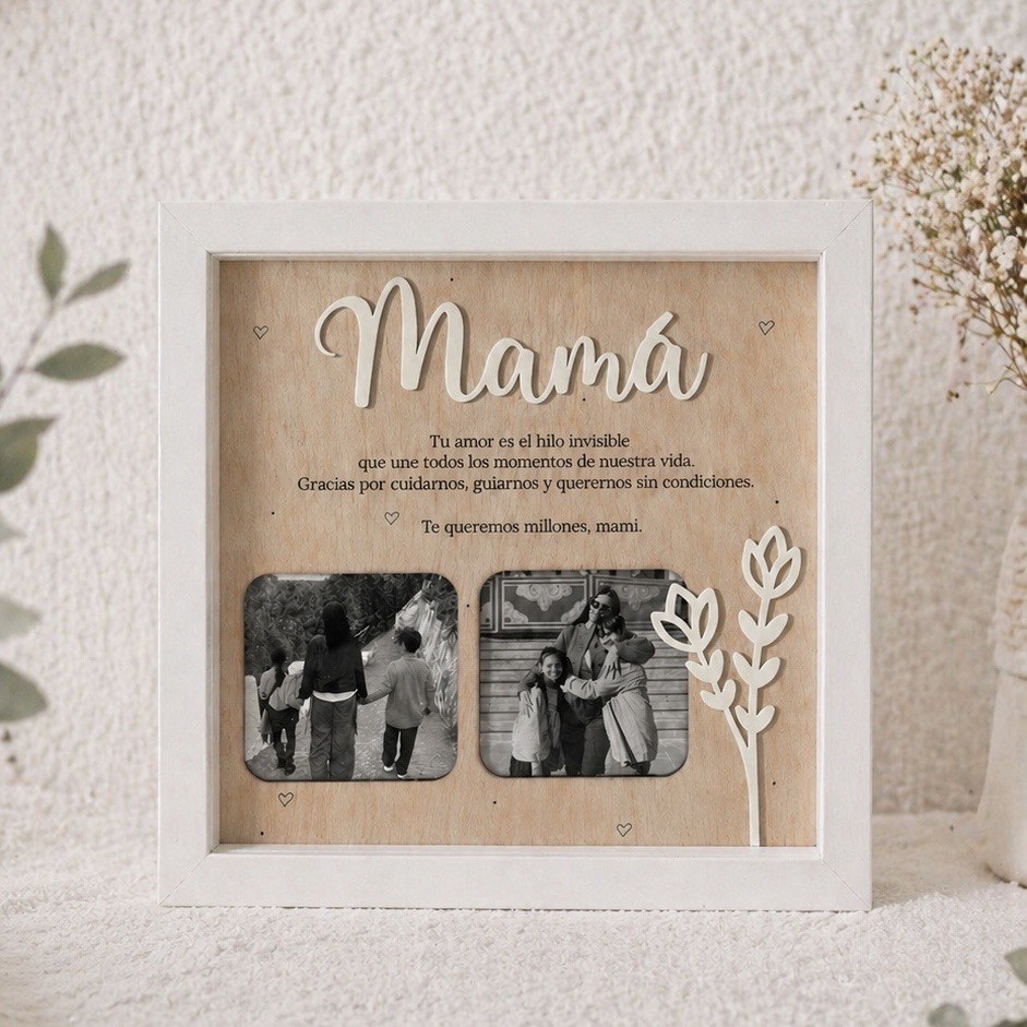 Cuadro mamá "hilo invisible"