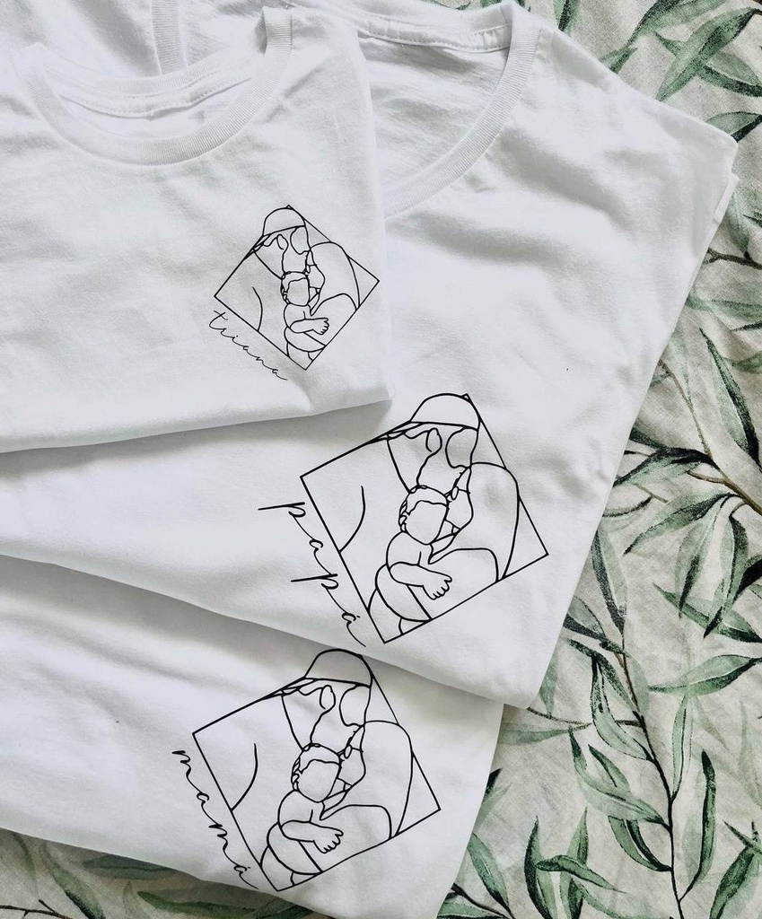 Camisetas con silueta personalizada m/c