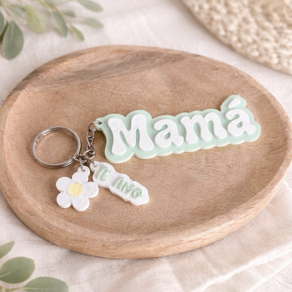 Llavero mamá 3D